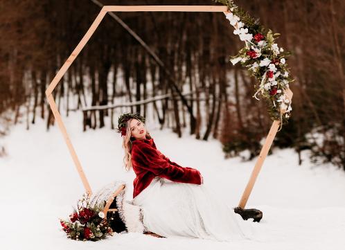 Zimní svatba, winter wedding